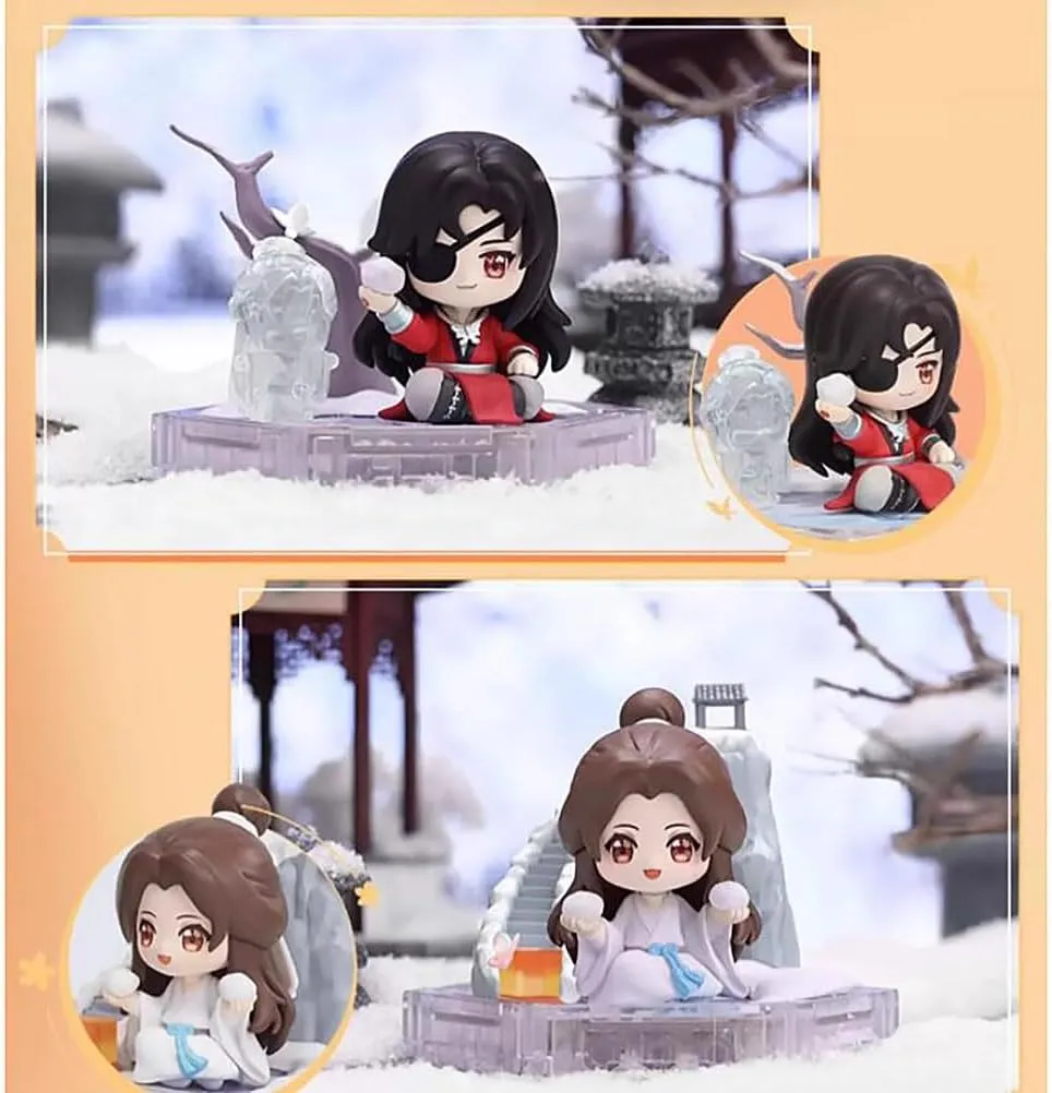 10cm Heaven Official's Blessing Xie Lian & Hua Cheng Figure PVC Statue Anime Figures Action Figure Model Collection Doll Decoration Gift ( Color : Natural )