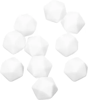 10Pcs Unfinished Acrylic Dice Blocks for DIY Craft Projects Smooth Surface for Painting Staining Cubes for Family Activities Math Learning