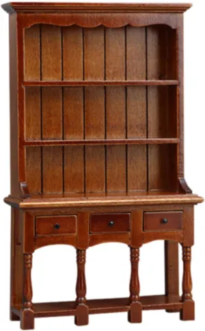 1:12 Scale Dollhouse Bookcase Storage Cabinet Simulated Landscape DIY Vertical Bookcase Miniature Display Rack for Office