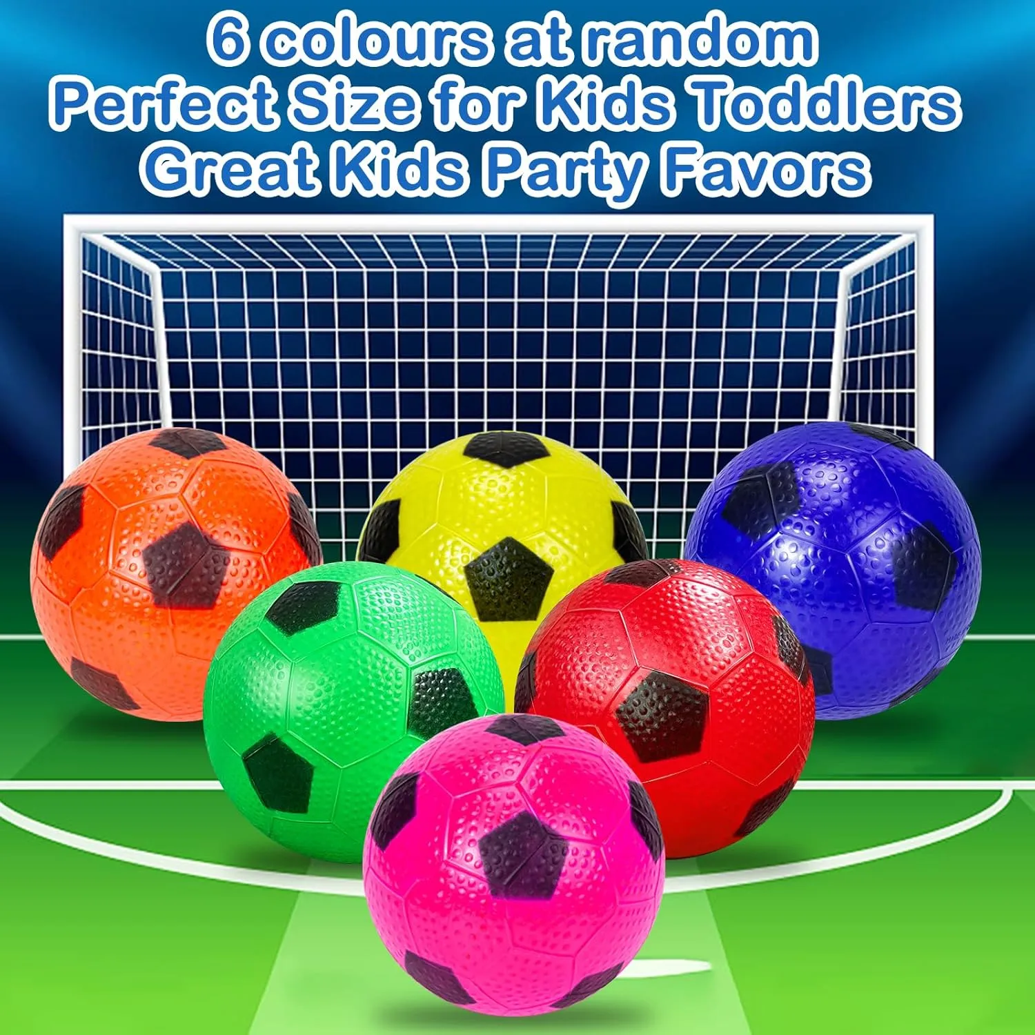 12 Pack Mini Soccer Balls for Kids, 4'' Inflatable Mini Balls for Indoor Outdoor Games, Small Soccer Ball for Pool Beach Garden Sports Game Party Supplies