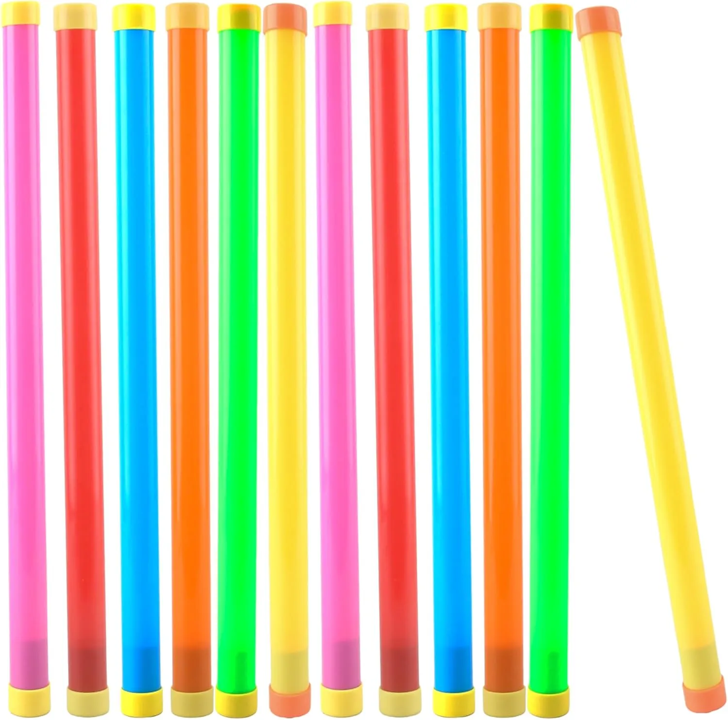12 Pcs Groan Tube Noise Makers Novelty Sound Tubes Toys Funny Fart Sound Tube Noise Stick Tricky Noise Pipe for Halloween Xmas Party Family Gathering Fools Day Toys Games Supplies, 6 Colors