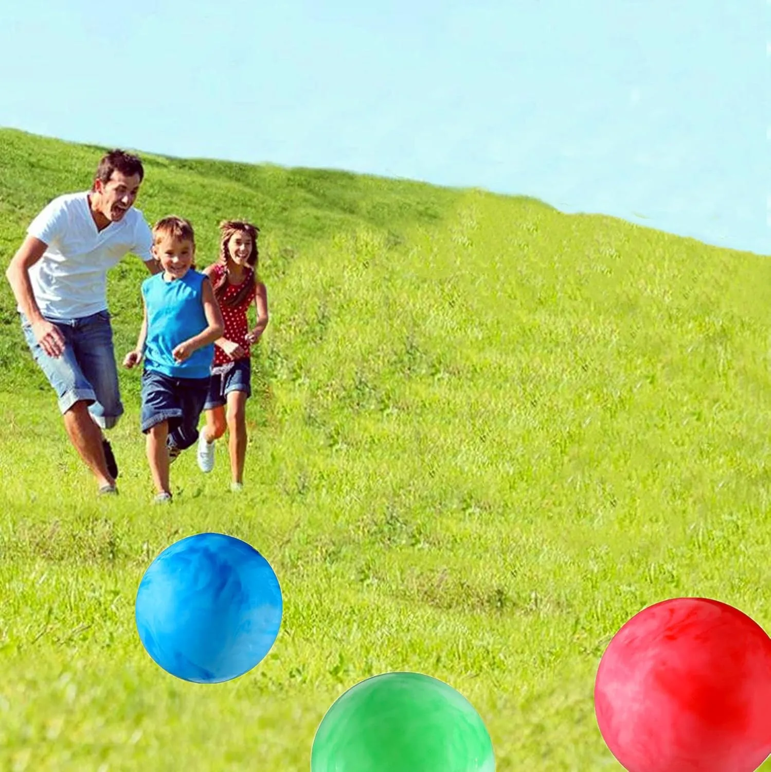 12 Pcs Marbleized Bouncy Balls Kick Balls Inflatable Sensory Balls for Beach School Playground Indoor/Outdoor Play Balls