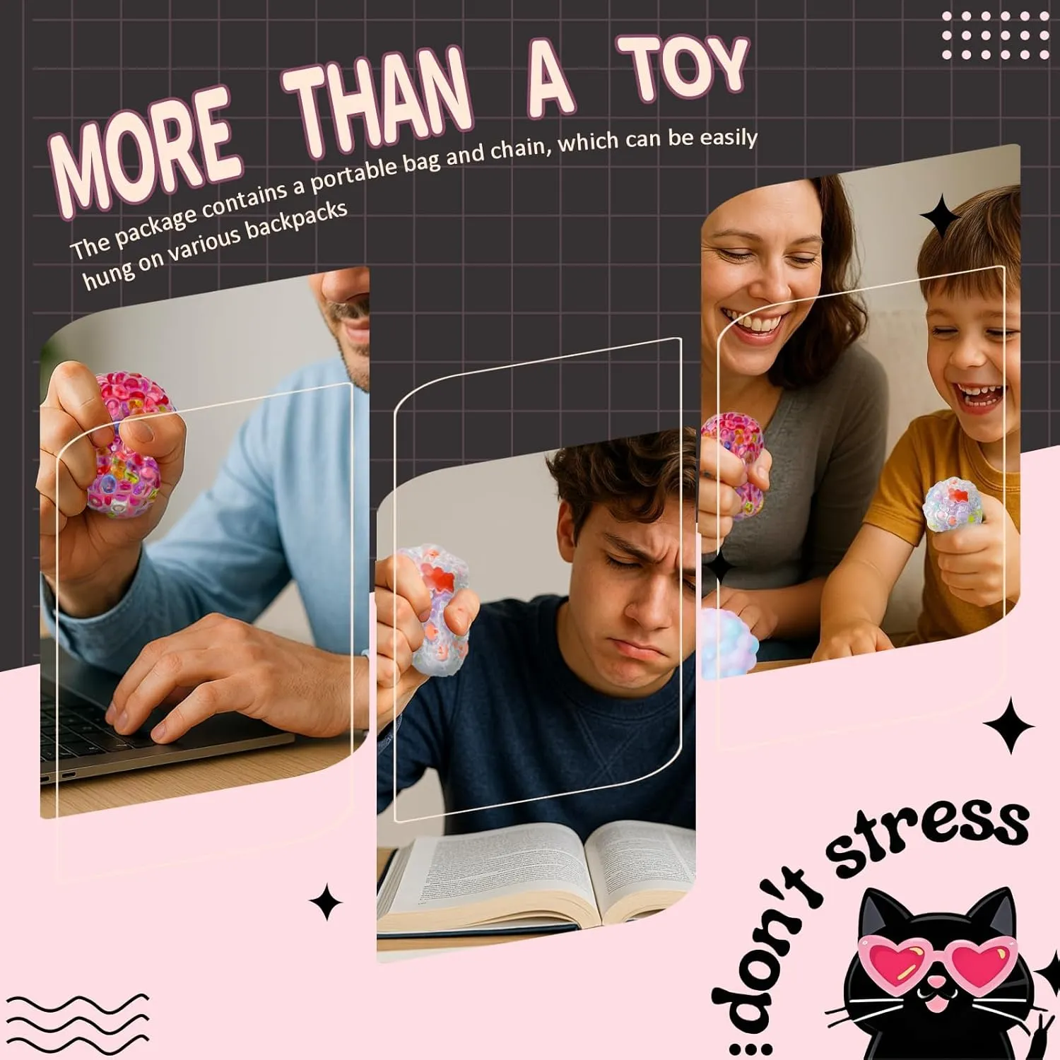 12 PCS Stress Ball Making Kit, DIY Stress Ball Making Kit Stress Ball Kit, Transparent DIY Squishy Stress Ball Sets --Classic Ease