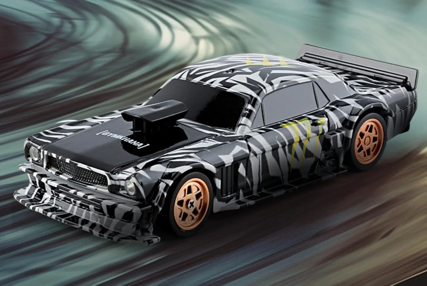 1:43 Mini RC Drift Car 2.4GHz RTR Full Proportional Remote Control Cars 4WD High Speed Racing Lights Kit and Racing Tires (4301-1)