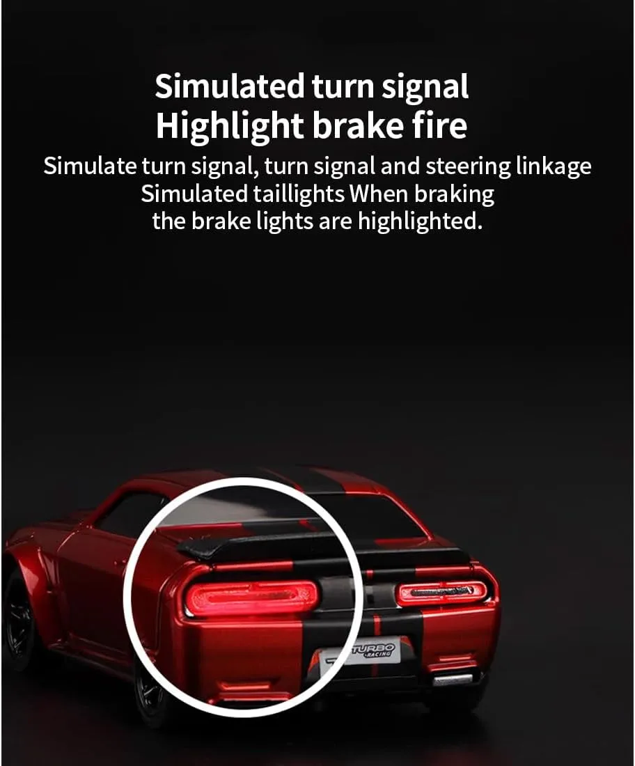 1/76 Mini Remote Control RC Drift Car, 2.4G 3CH High Speed Turbo Sport Racing Car RC Electric Rear-Drive Model Gifts for Adults - RTR Version