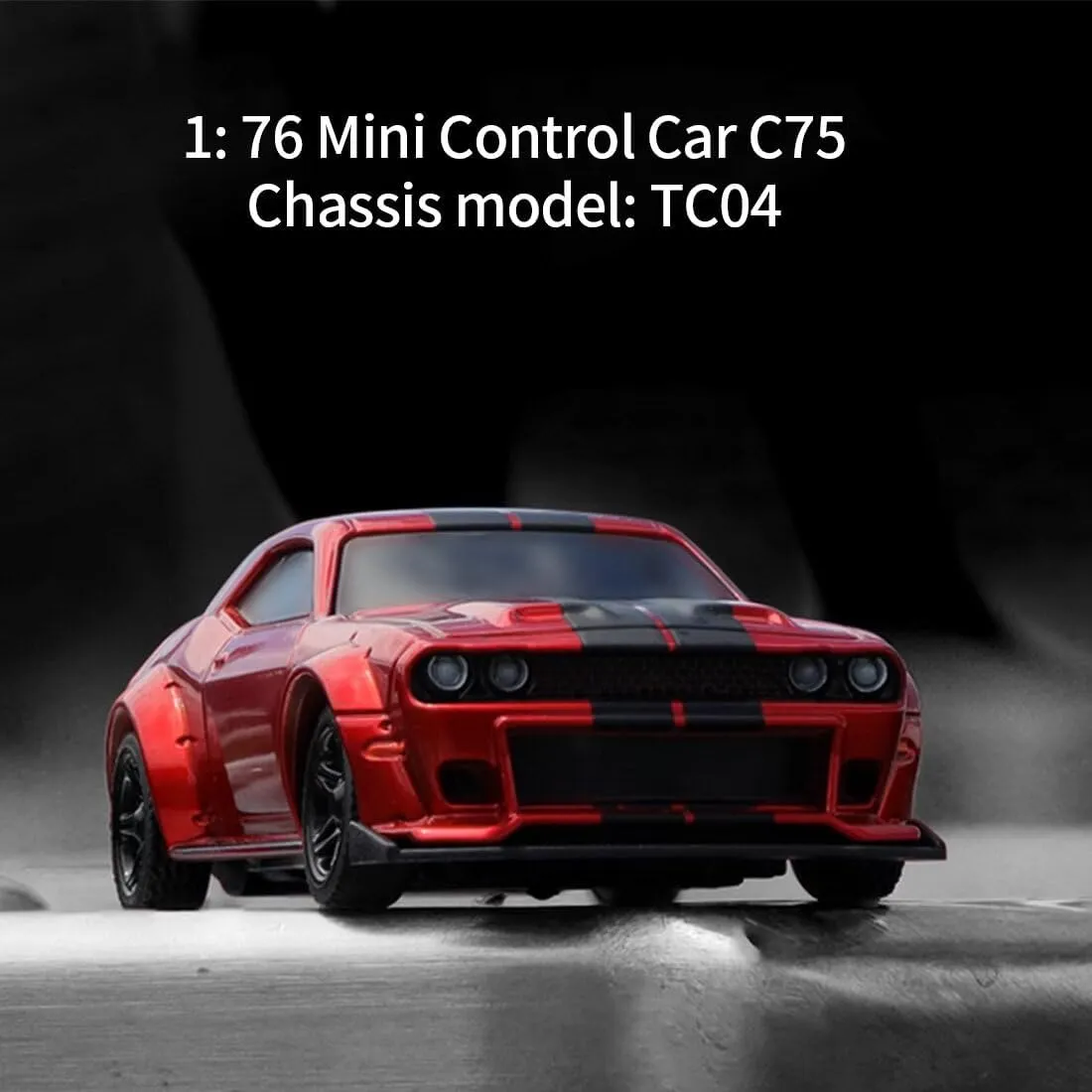1/76 Mini Remote Control RC Drift Car, 2.4G 3CH High Speed Turbo Sport Racing Car RC Electric Rear-Drive Model Gifts for Adults - RTR Version