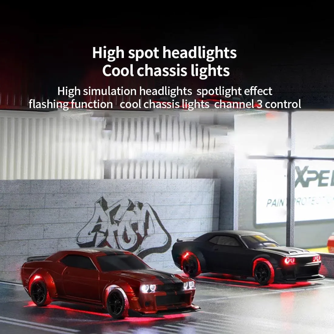 1/76 Mini Remote Control RC Drift Car, 2.4G 3CH High Speed Turbo Sport Racing Car RC Electric Rear-Drive Model Gifts for Adults - RTR Version
