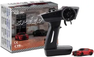 1/76 Mini Remote Control RC Drift Car, 2.4G 3CH High Speed Turbo Sport Racing Car RC Electric Rear-Drive Model Gifts for Adults - RTR Version