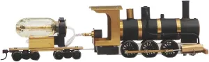 1/87 HO Scale Engine Model Kits, Live Steam Train Engine Kit for Adults, Single-Acting Oscillating Steam Engine Motor Model Educational Physics Experiment STEM Model