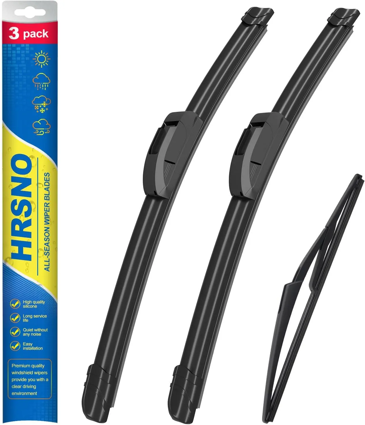 19" 18" Windshield Wipers With 10" Rear Wiper Blade Sets Automotive Replacement for Mini Cooper R56 2007-2012,R50 R53 2005-2006,F55 F56 2014-2022 Easy For Installation (Pack of 3)