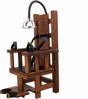 1/12 Dollhouse Miniature Electric Chair Dungeon Prison Scene Halloween Decorations