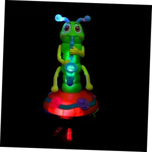 1Pc Funny Music Caterpillar with Lights Electric Saxophone Function Battery Powered Engaging Entertaining for Spark Creativity and Imagination