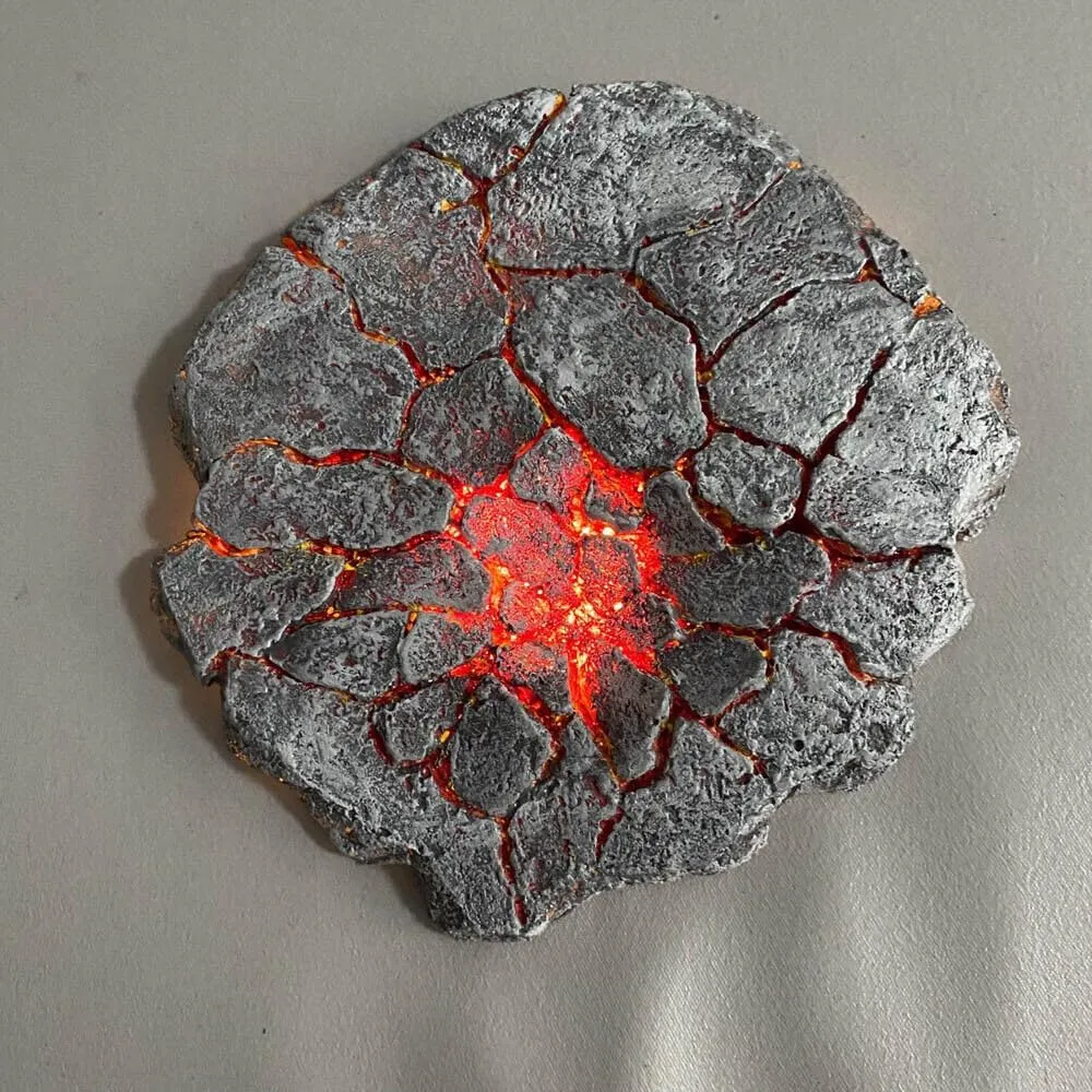 1PC LED Light Figure Scene Battle Platform Magma Base for 1/12 1/6 Action Figure