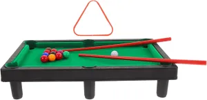 1set Mini Billiard Table Game for Boys and Girls Tabletop Pool Toy Cues Balls and Rack Fun Indoor Desk Game for Family and Friends