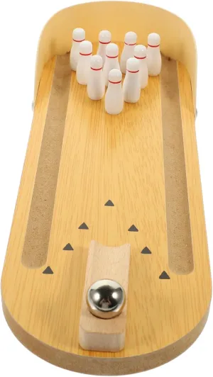 1Set Mini Bowling Interactive for Seniors Tabletop Bowling Game for Fun Activities for Relaxation Education Safe Design