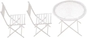 1Set Scale Coffee Table and Chair Model Compact Dollhouse Decor for Miniature Scenes Present for Micro Landscape Enthusiasts