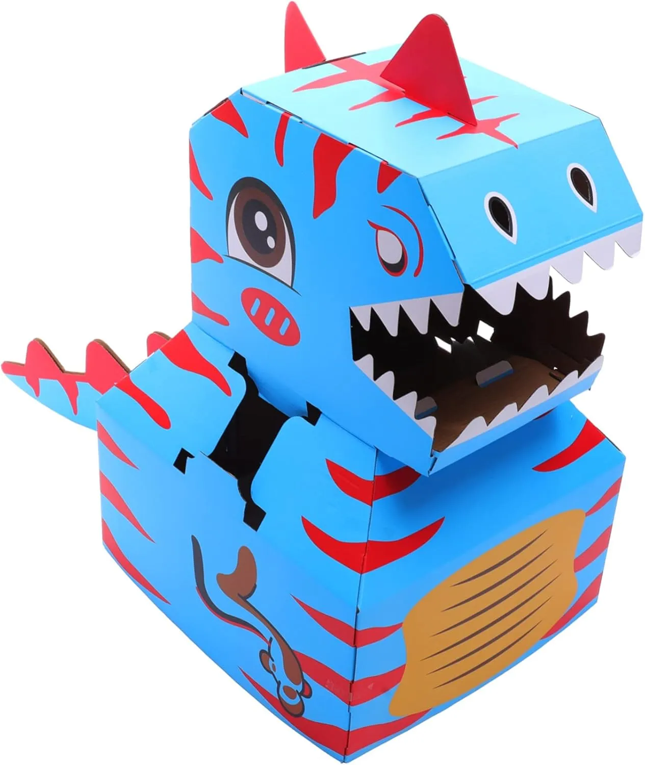 1Set Wearable DIY Cardboard Dinosaurs Creative Fun for Lightweight Portable Role Play Costume for Festivals Birthdays Unique Educational Present