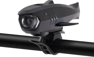 2-in-1 Bike Horn with Light, 120dB Electric Bicycle Bell & 400LM Rechargeable Headlight, IPX4 Waterproof Kids Bike Accessories for Boys/Girls, Scooters, Easy Install with Battery Display