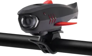 2-in-1 Bike Horn with Light, 120dB Electric Bicycle Bell & 400LM Rechargeable Headlight, IPX4 Waterproof Kids Bike Accessories for Boys/Girls, Scooters, Easy Install with Battery Display