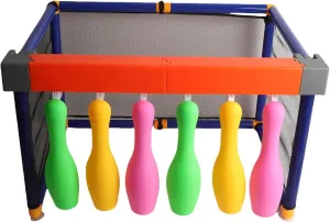 2 in 1 Soccer Ball Bowling Toy Set for Kids 6 Pins 2 Light Up Bowling Balls Toddler Sports Toy for Indoor Outdoor Games