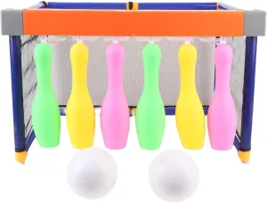 2 in 1 Soccer Ball Bowling Toy Set for Kids with Light Up Bowling Balls, Indoor Outdoor Games, Soccer Toy for Kids