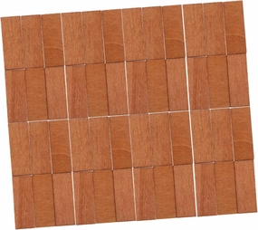 200Pcs Dollhouse Mini Floorboard Light Brown Wooden Flooring for Miniature Houses Easy Installation Dollhouse Accessories Cleanable