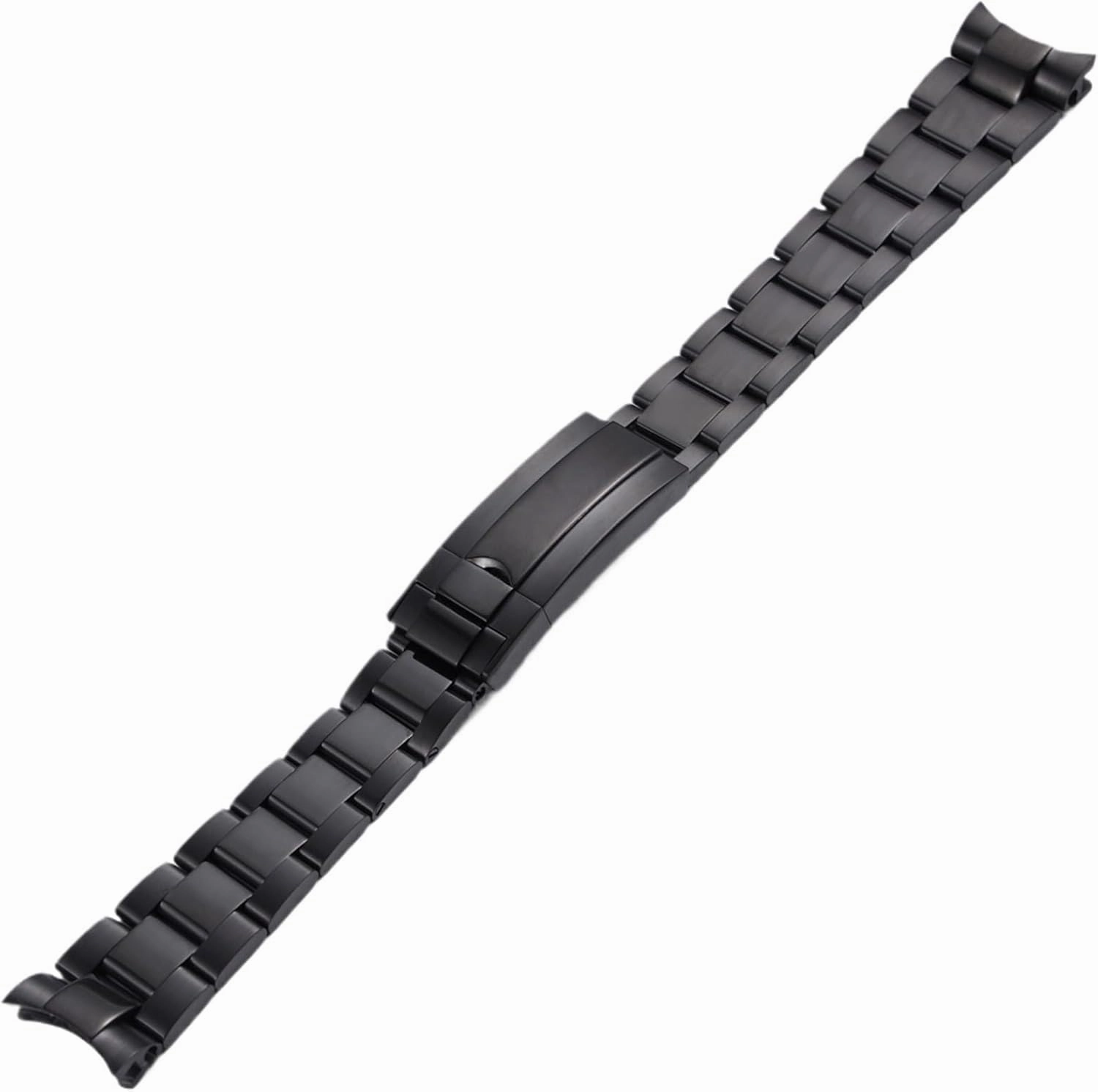 20mm 21mm Stainless Steel Curved End Watch Strap Wrist Band Bracelet Accessories Men Women Watch Chain Strap