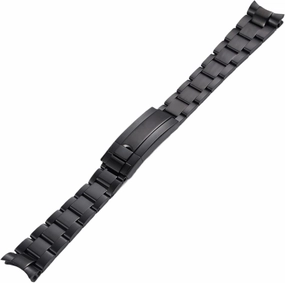 20mm 21mm Stainless Steel Curved End Watch Strap Wrist Band Bracelet Accessories Men Women Watch Chain Strap