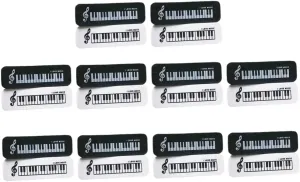 20pcs Piano Shaped Erasers Cute Small for Students for Classroom Rewards and Party Favors