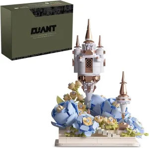 21338 Micro Bricks Rose Flowers Castle Buliding Blocks Set, 1039 Pieces MOC Rose Tower Idea Dream Palace Achitecture, STEM Clamping Blocks Toy Gift for Boys Girls Teens and Adults