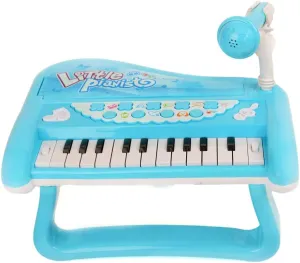 24-Key Keyboard Piano for Kids, Music Piano with Microphone Portable, Teaching Piano Toy Gift for Beginners Boys Girls Ages 3-12, Built-in Speakers