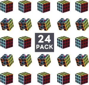 24 pack 3cm mini cube,Magic Puzzles, Puzzle Boxes，Magic Cube，Stress Relief Toys, Kids' Handheld Games Party Favors，Birthday Party Gifts