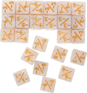 24Pcs Learning Dice Acrylic Counters for Table Games Educational Math Pearl Multi Sided Dice for Card Games and Creative Learning