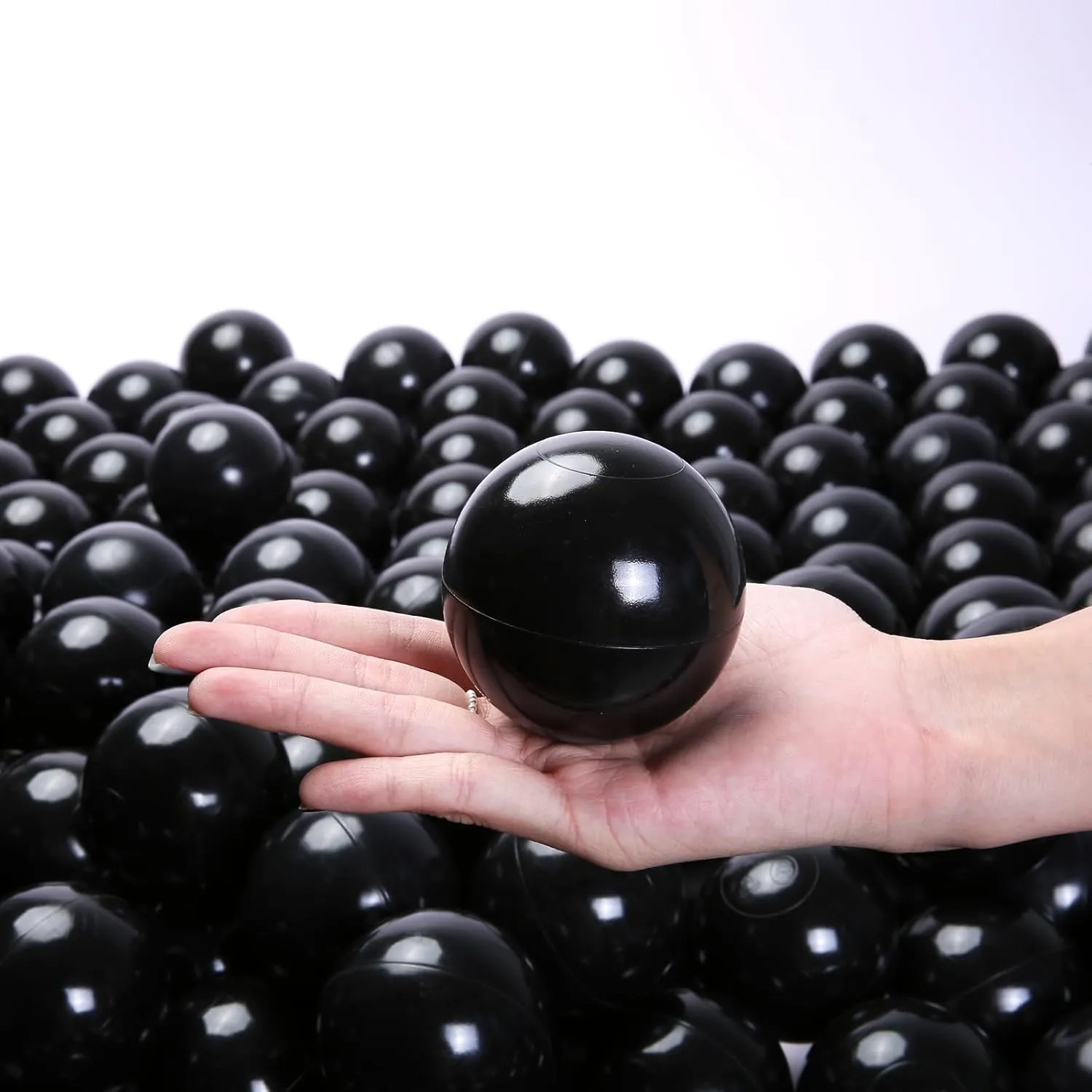 2.75 Inch Big Ball Pit Balls - Crush Proof Plastic Balls for Ball Pit Pack of 50pcs Set for Toddlers Ball Pool Playtent Tunnels with Reusable Storage Bag