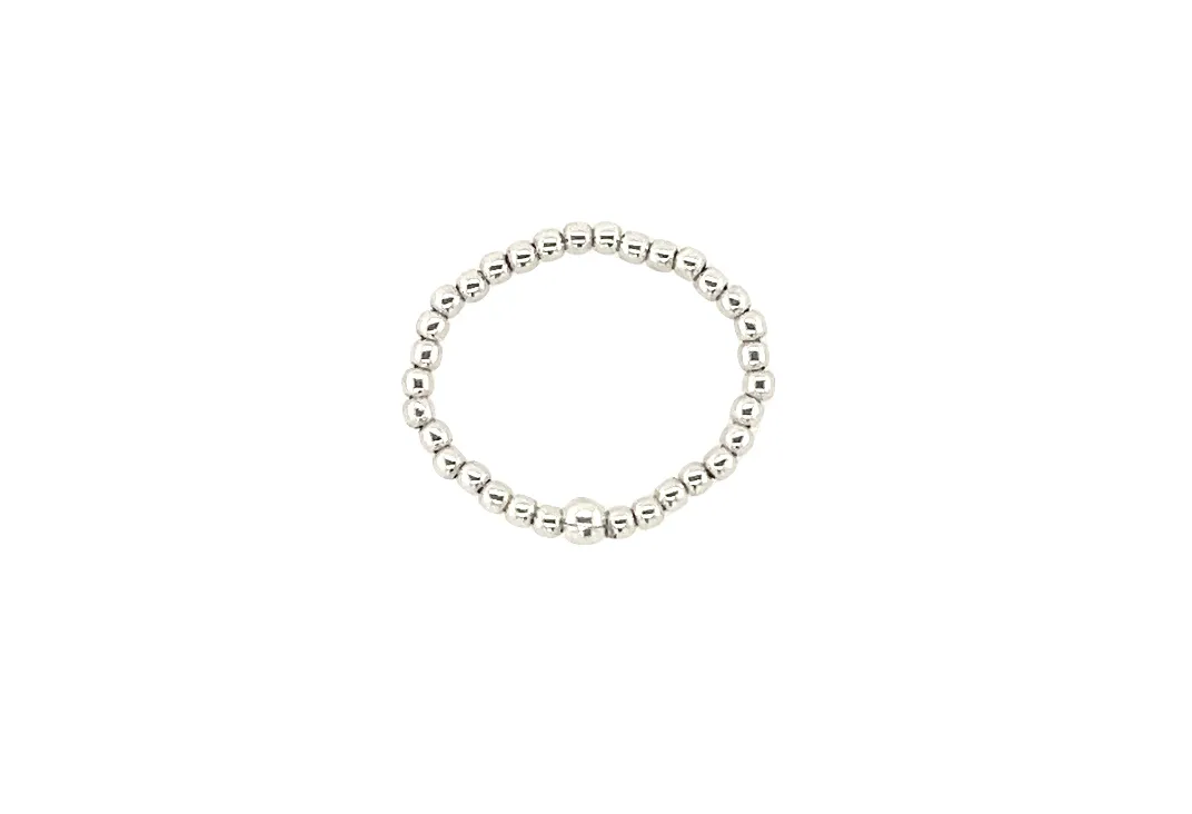 2MM Classic | Stretchy Ring with Anti-tarnish Gold Filled beads