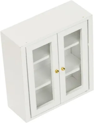 2pcs Dollhouse Bathroom Hanging Cabinet Micro Landscape Decor Chic Doll Furniture for Mini House Decoration Present for Miniature Enthusiasts