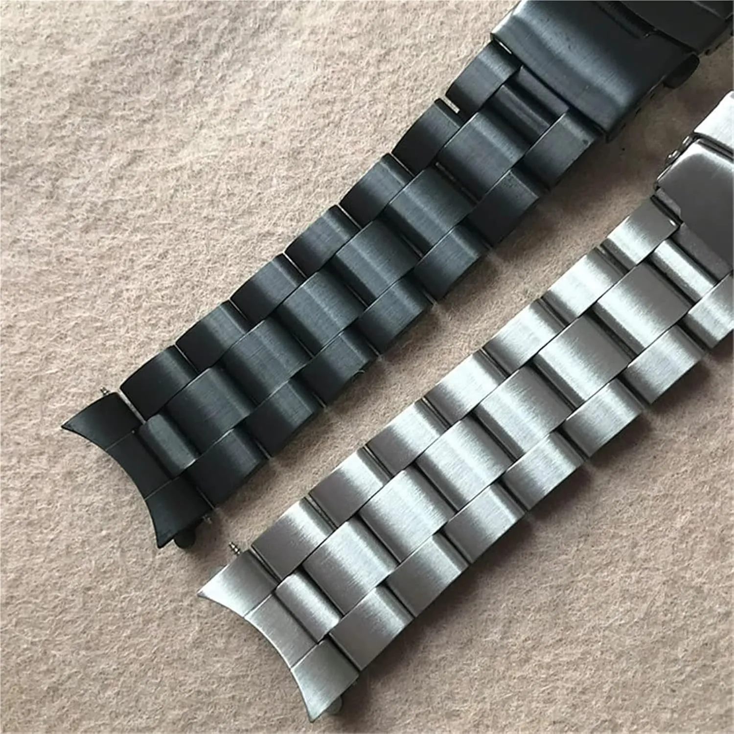 2pcs Stainless Steel Watch Strap 20mm 22mm Universal Replacement Wristband