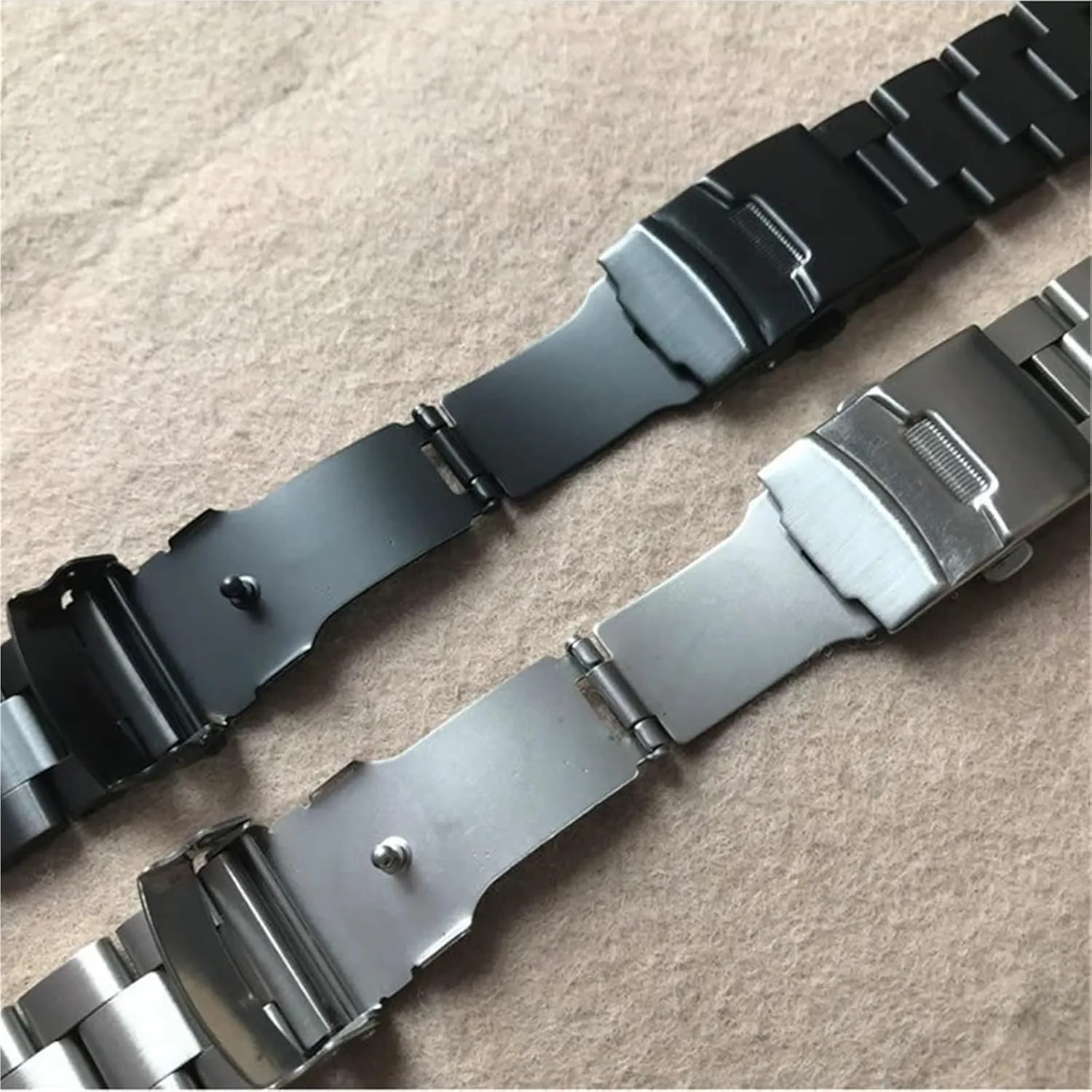 2pcs Stainless Steel Watch Strap 20mm 22mm Universal Replacement Wristband