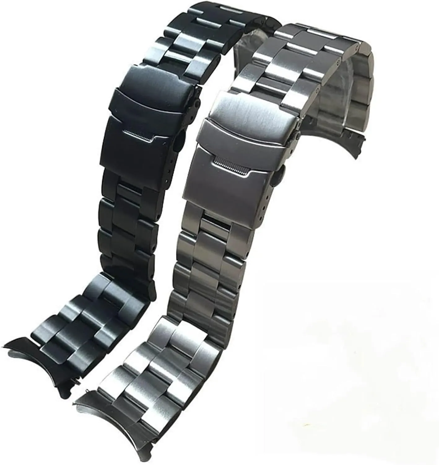 2pcs Stainless Steel Watch Strap 20mm 22mm Universal Replacement Wristband