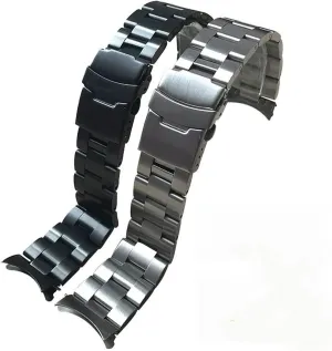 2pcs Stainless Steel Watch Strap 20mm 22mm Universal Replacement Wristband