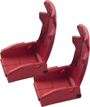 2Pcs Vgoohobby Plastic RC Toy Car Seat Simulation RC Crawler Chair Accessories Compatible with Traxxas TRX-4 Axial SCX10 90046 Tamiya CC01 1/10 RC Crawler (Red)