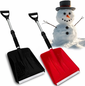 2PCS Snow Shovels for Kids, D-Grip Handle, Adjustable Length, Great Tools for Children Clean Snow Game