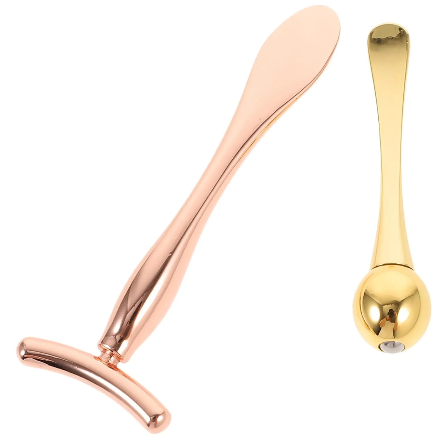 2sets Eye Massage Roller Shaped Beauty Scoop Sticks for Face Care Promotes Circulation Relieves Eye Fatigue Portable
