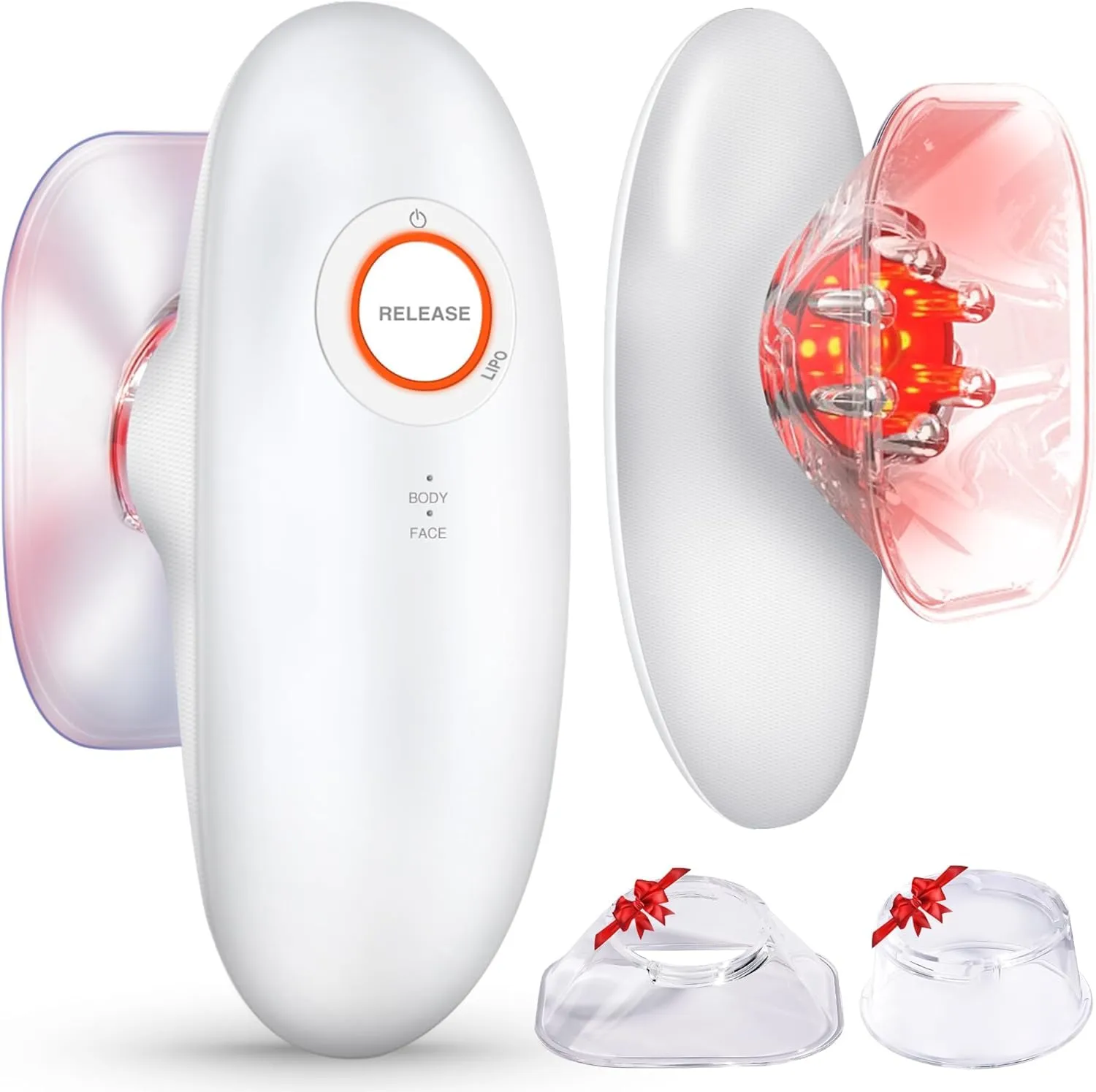 3-in-1 Body Sculpting Machine, 3-in-1 Electric Cellulite Massager-3 Modes Adjustable Body Sculpting Machine- Home Use Cupping Therapy Tool for Back, Belly, Waist, Arms, Legs-White