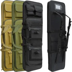 32"/37"/46" Rifle Bag, Black/Khaki/Green Tactical Long Rifle Backpack, Portable Shotgun Case for Firearm Storage and Transportation, Suitable for Outdoor Hunting Shooting