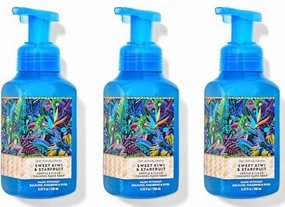 3-Pack, Sweet Kiwi & Starfruit Gentle Foaming Hand Soap, Blue Tropical Design, 8.75 fl oz