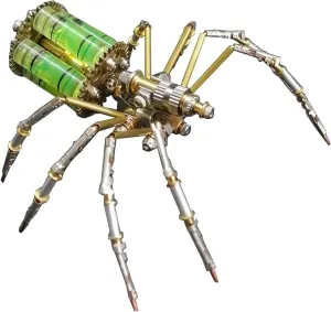 3D Metal Mechanical Insect Assembly Kit Steampunk Model Adult DIY Hand Assembly Creative Birthday Holiday Vintage Trend Tabletop Ornament Collection Spider 3