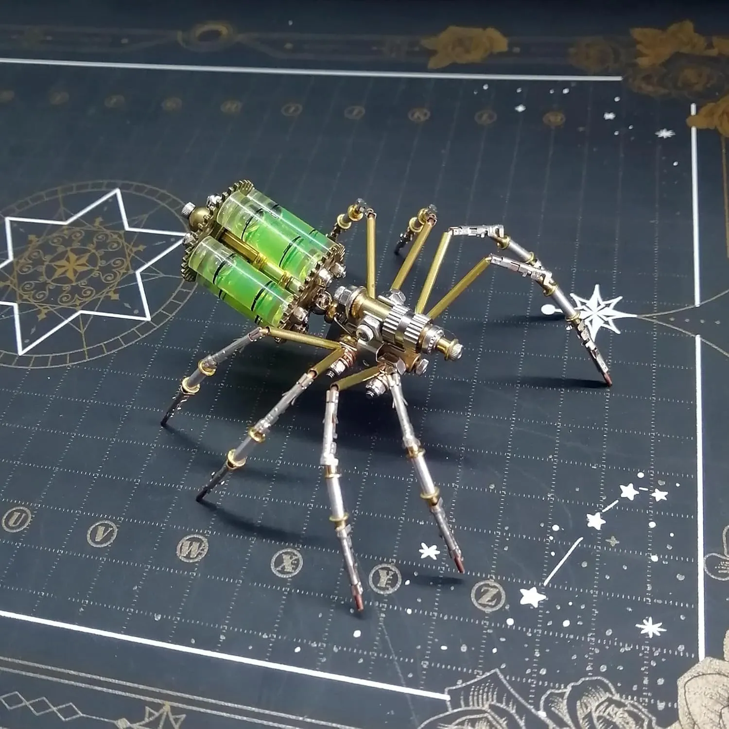 3D Metal Mechanical Insect Assembly Kit Steampunk Model Adult DIY Hand Assembly Creative Birthday Holiday Vintage Trend Tabletop Ornament Collection Spider 3