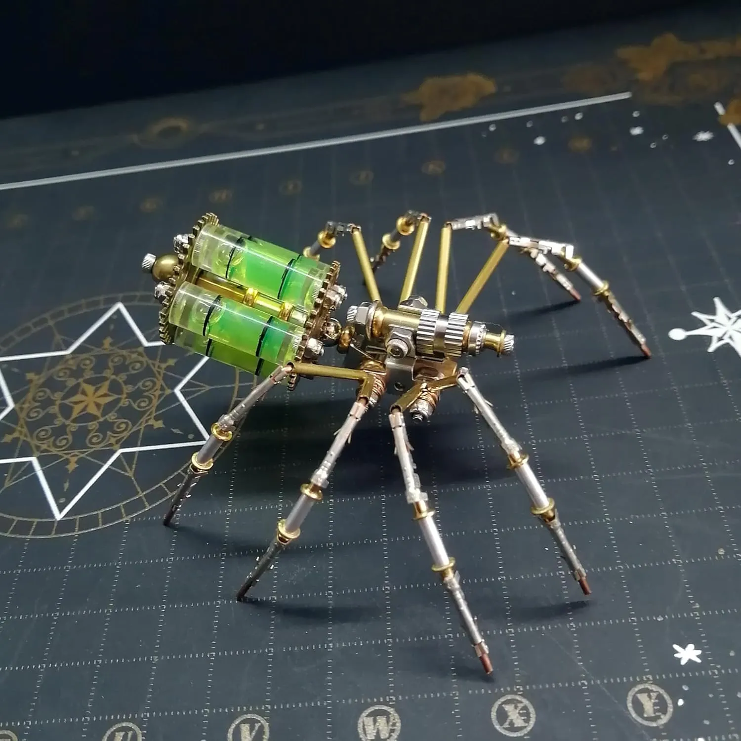 3D Metal Mechanical Insect Assembly Kit Steampunk Model Adult DIY Hand Assembly Creative Birthday Holiday Vintage Trend Tabletop Ornament Collection Spider 3