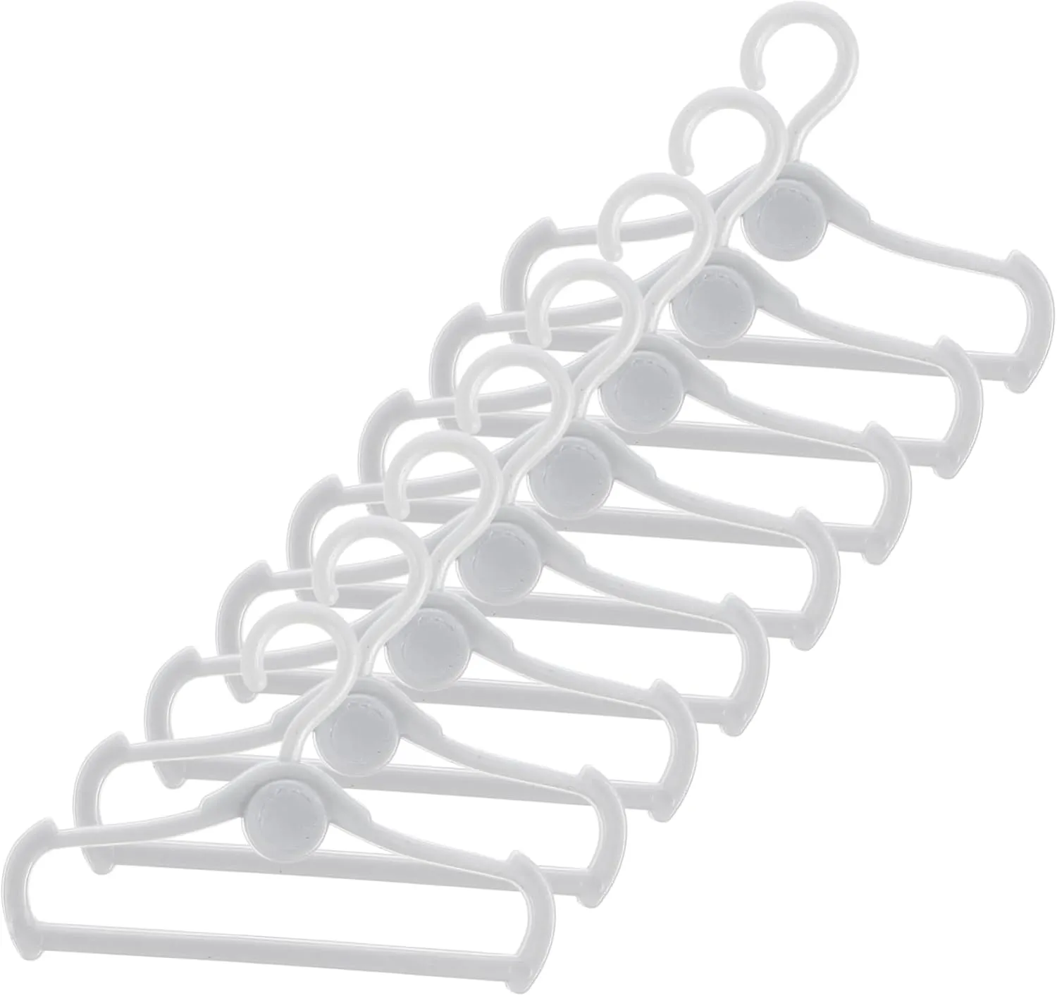 3sets Doll Clothes Hangers Accessory for Dollhouse Compact Lightweight for Organizing Doll Clothing No Smell Fine Workmanship Essential for Collectors 100pcs*3